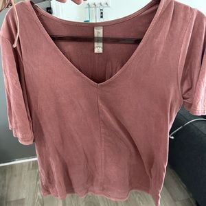 Altar’d state velvety pink short sleeve